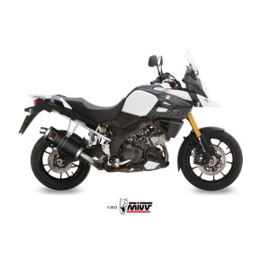 Mivv Slip-On Dakar Black Suzuki DL V-Strom 1000 / XT 2014-20 / 1050 / XT 2020-25