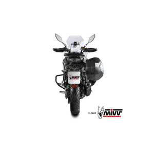 Mivv Slip-On Oval Black con tapa carbono CF Moto 650MT 2021-24