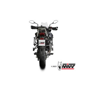 Mivv Slip-On Oval Black con tapa carbono Benelli TRK 702 / X 2023-25