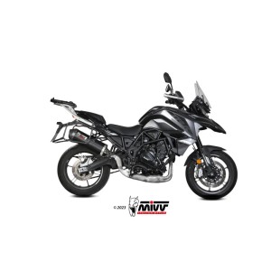 Mivv Slip-On Oval carbono con tapa carbono Benelli TRK 702 / X 2023-25