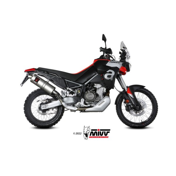 Mivv Slip-On Dakar St. Steel Aprilia Tuareg 660 2022-25