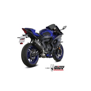 Mivv Full system 2x1 SR-1 Black Titanium Yamaha YZF R7 2022-24