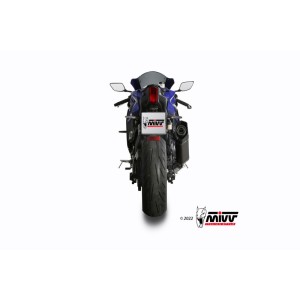 Mivv Full system 2x1 SR-1 Black Titanium Yamaha YZF R7 2022-24