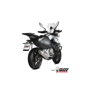 Mivv Slip-On Oval St. Steel CF Moto 650MT 2021-24