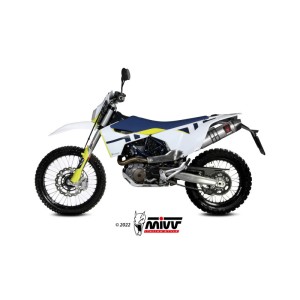 Mivv Slip-On Oval Titanium Husqvarna 701 Enduro / SuperMoto 2021-24