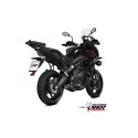 Mivv Full system 2x1 Oval Black con tapa carbono Kawasaki Versys 650 2021-23