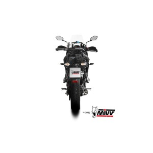 Mivv Full system 2x1 Oval Black con tapa carbono Kawasaki Versys 650 2021-23