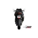 Mivv Full system 2x1 Oval Black con tapa carbono Yamaha T-MAX 560 2022-24