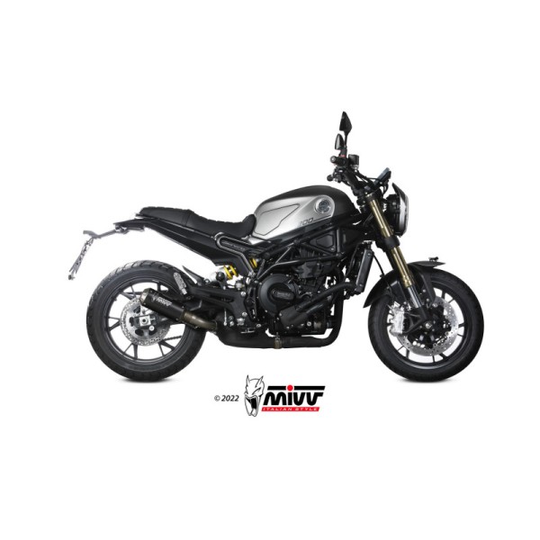Mivv Slip-On Mk3 Black Benelli Leoncino 800 2022-24