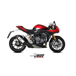 Mivv Slip-On SR-1 Titanium Triumph Speed Triple 1200 RR / RS 2021-24