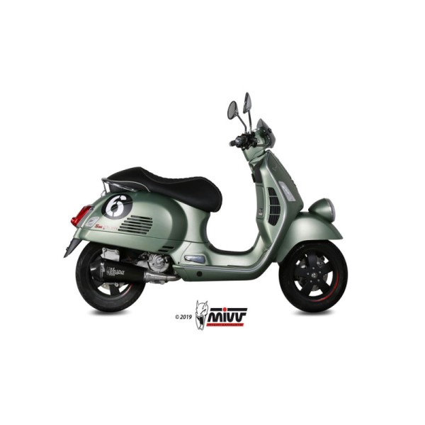Mivv Full system 1x1 Delta Race black Piaggio Vespa GTS 300 2008-20
