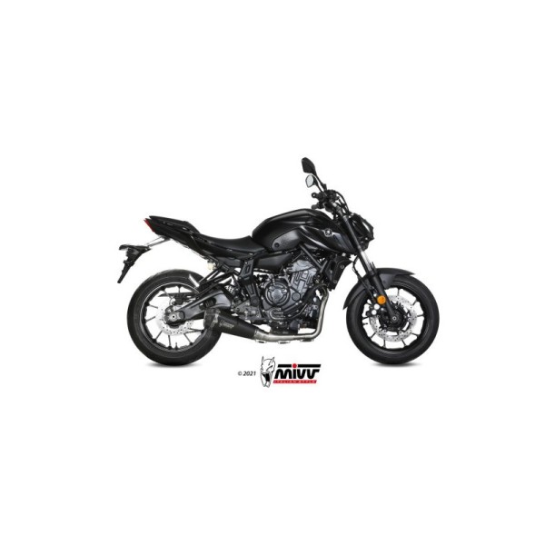 Mivv Full system 2x1 Delta Race Black Yamaha MT-07 / FZ-07 2021-24