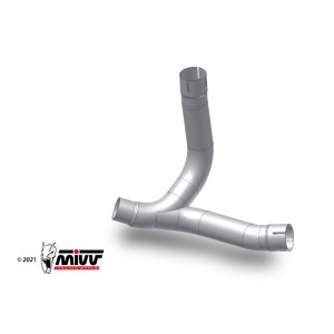 Mivv Tubo no kat (compatible con Silencioso Mivv y Original) Ducati Monster 2021-24