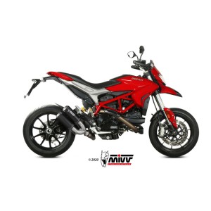 Mivv 2 Slip-On Mk3 black Ducati Hypermotard 939 2016-18