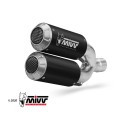 Mivv 2 Slip-On Mk3 black Ducati Hypermotard 939 2016-18