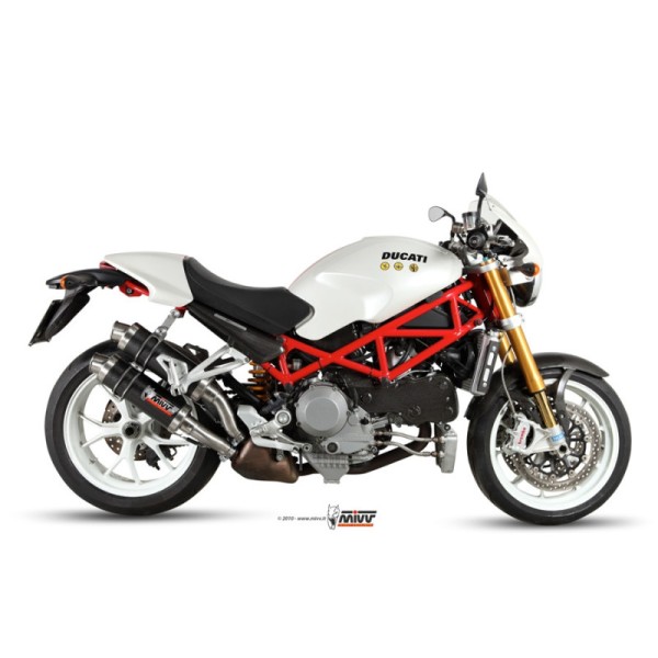 Mivv 2 Slip-On GP carbon Ducati Monster S4Rs 2006-08