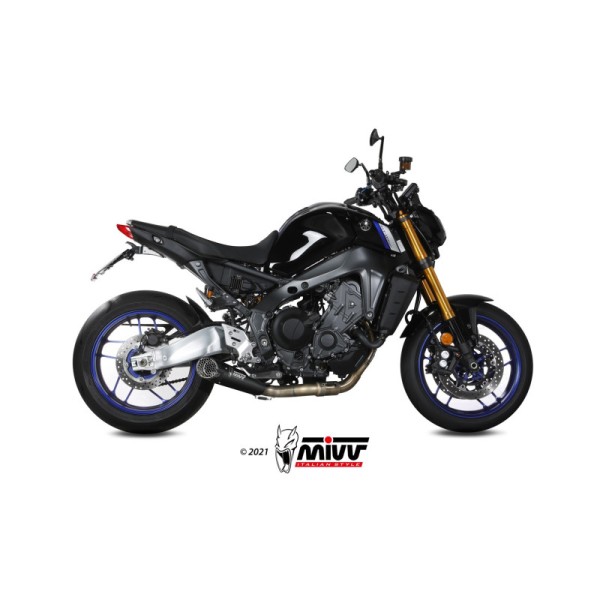 Mivv Full system 3x1 X-M5 Black Yamaha MT-09 / SP / FZ-09 2021-23