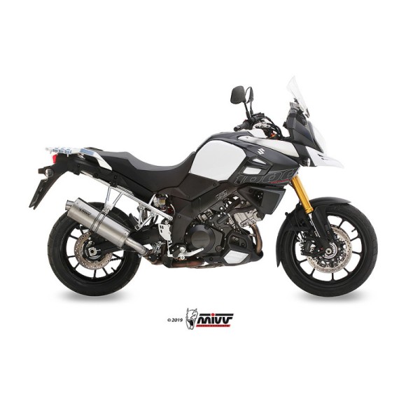 Mivv Slip-On Oval St. Steel Suzuki DL V-Strom 1000 / XT 2014-20 / V-Strom 1050 / XT 2020-25