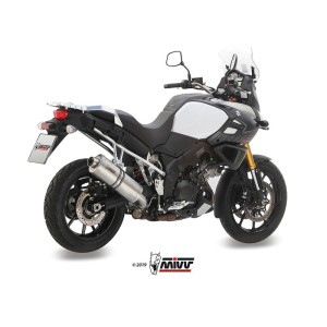 Mivv Slip-On Oval St. Steel Suzuki DL V-Strom 1000 / XT 2014-20 / V-Strom 1050 / XT 2020-25