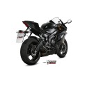 Mivv Slip-On Suono black con tapa carbono Yamaha YZF 600 R6 2017-23