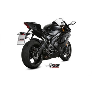 Mivv Slip-On Suono black con tapa carbono Yamaha YZF 600 R6 2017-23