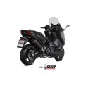 Mivv Full system 2x1 Oval black con tapa carbono Yamaha T-MAX 530 2017-19 / T-MAX 560 2020-21