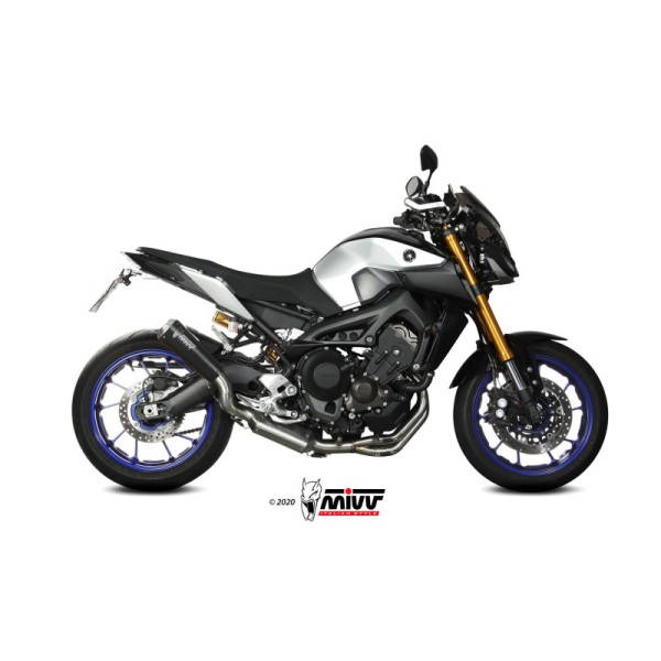 Mivv Full system 3x1 X-M1 black Yamaha MT-09 / FZ-09 2013-20