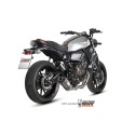 Mivv Full system 2x1 Oval titan con tapa carbono Yamaha XSR 700 2016-22