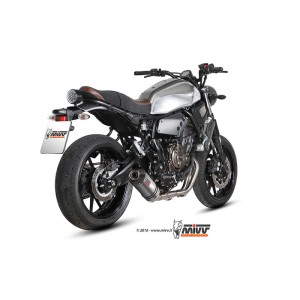 Mivv Full system 2x1 Oval titan con tapa carbono Yamaha XSR 700 2016-22