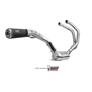 Mivv Full system 2x1 Ghibli black Yamaha XSR 700 2016-22