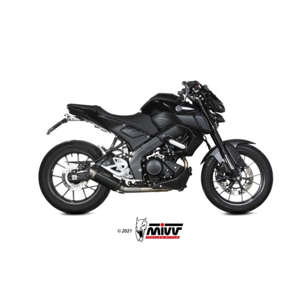 Mivv Full system 1x1 GP Pro Black Yamaha MT-125 2020-24/YZF R125 2019-24