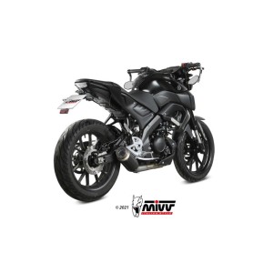 Mivv Full system 1x1 X-M1 Black Yamaha MT-125 2020-24/YZF R125 2019-24