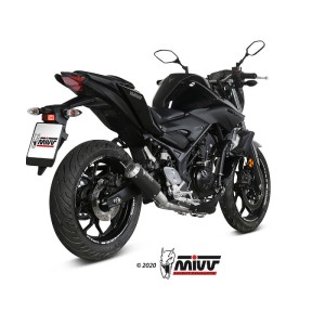 Mivv Full system 2x1 MK3 Black Yamaha YZF R25 2015-24 / MT-03 2016-24 / R3 2015-24