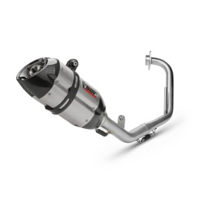 Mivv Full system 1x1 Suono St. Steel con tapa carbono Yamaha YZF R125 2008-13