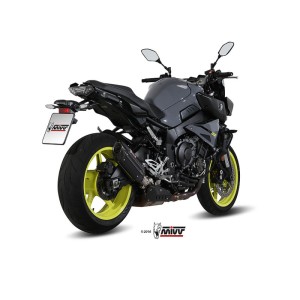 Mivv Slip-On Suono black con tapa carbono Yamaha MT-10 / FZ-10 2016-22