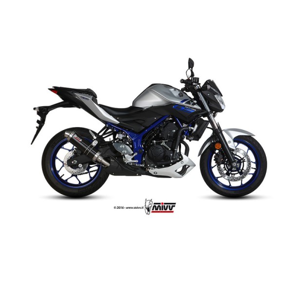 Mivv Slip-On GP Black Yamaha MT-03 2016-25