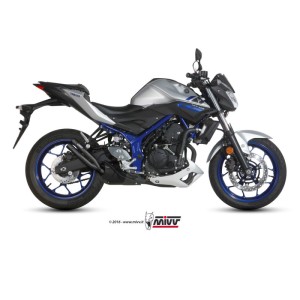 Mivv Slip-On Double Gun Black Yamaha MT-03 2016-25