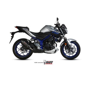 Mivv Slip-On Suono Black con tapa carbono Yamaha MT-03 2016-25