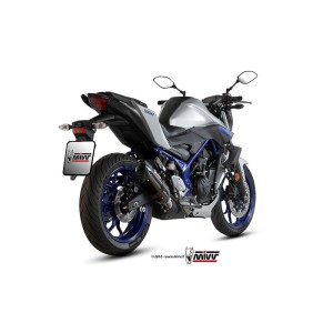Mivv Slip-On Suono Black con tapa carbono Yamaha MT-03 2016-25