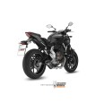 Mivv Full system 2x1 Oval carbono con tapa carbono Yamaha MT-07 / FZ-07 2014-24