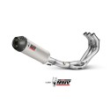 Mivv Full system 3x1 Oval titan con tapa carbono Yamaha MT-09 / FZ-09 2013-20