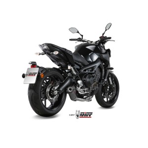 Mivv Full system 3x1 Oval carbono con tapa carbono Yamaha MT-09 / FZ-09 2013-20