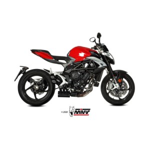 Mivv Slip-On Speed edge Black MV Agusta Brutale 800 RR 2017-25