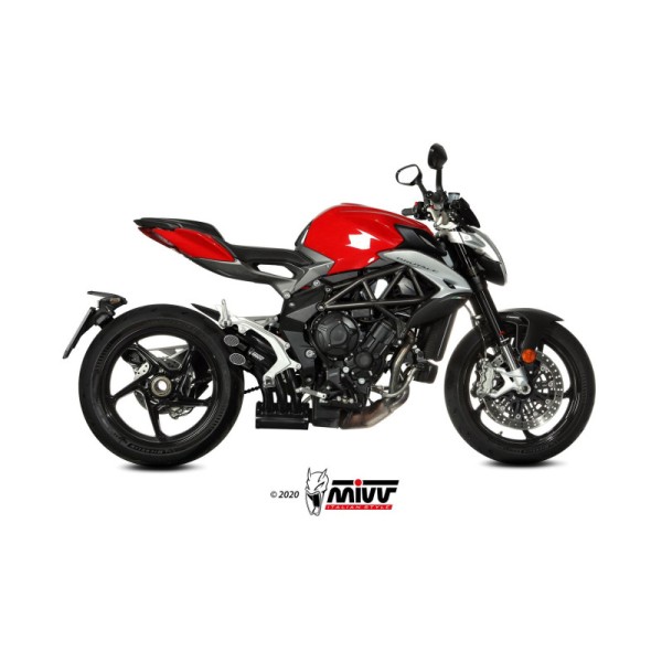 Mivv Slip-On Speed edge Black MV Agusta Brutale 800 RR 2017-25