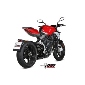 Mivv Slip-On Speed edge Black MV Agusta Brutale 800 RR 2017-25