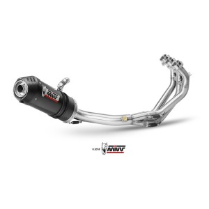 Mivv Full system 3x1 Oval carbono con tapa carbono Yamaha XSR 900 2016-22