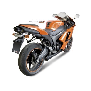 Mivv Slip-On Suono St. Steel con tapa carbono Kawasaki ZX-6 R 2007-08