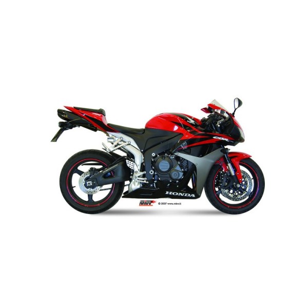 Mivv Slip-On Suono black con tapa carbono Honda CBR 600 RR 2007-12 / CBR 600 RR 2013-16