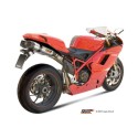 Mivv 2 Slip-On Suono St. Steel con tapa carbono Ducati 848 2007-13 / 1098 2007-11 / 1198 2009-12