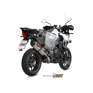 Mivv Slip-On Speed edge St. Steel con tapa carbono Triumph Tiger 1200 XR/XRx/XRT/XCx/XCA 2016-20